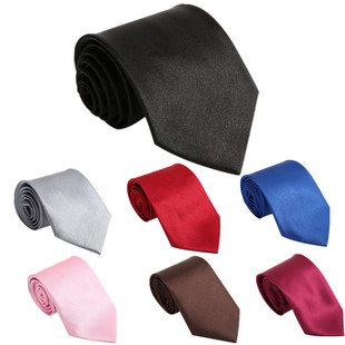 Men's Solid Color Tie Wedding Business Monochrome Tie Best Man Tie 8cm Group Tie Wholesale
