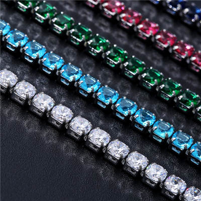 European and American men and women hip-hop 4.0 bracelet wholesale cross-border jewelry Amazon ebay best selling micro-inlaid zircon bracelet