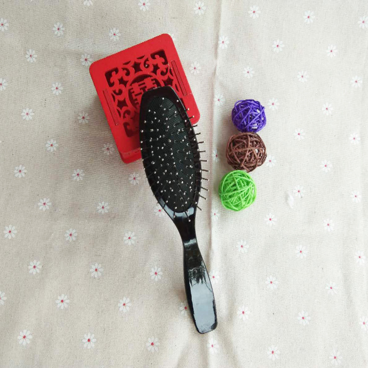 Factory wholesale new flat steel tooth comb plastic anti-friction airbag comb air bag wig steel comb straight hair
