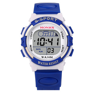 Factory wholesale HONHX electronic watch women's children's student exercise watch 63-1 square window
