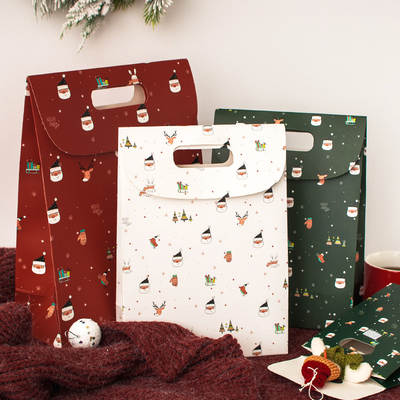 Senyu Leaf Christmas Gift Box Candy Box Gift Candy Bag Portable Flap Accompanied Gift Box Bag