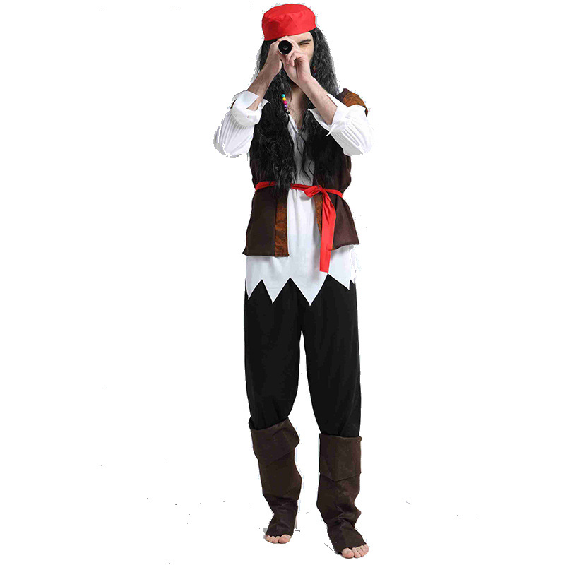 cosplay Halloween adult dress up costume performance clothing pirate costume adult Pirates Of The Caribbean costume