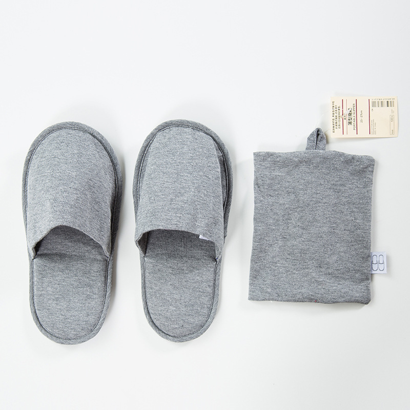Non-printed slippers good portable slippers folding travel slippers airplane cotton hotel slippers couple Japanese style