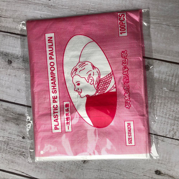 Beauty Barber Products Waterproof Film Disposable Waterproof Mat Shampoo Mat Hairdressing Flushing Gel Hair Dyeing Oil Shawl