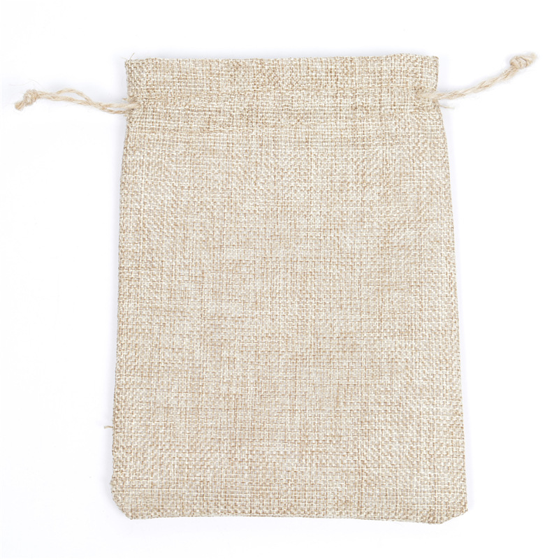 Vintage hemp rope linen bag drawstring vintage jewelry coffee bean packaging bag ogo