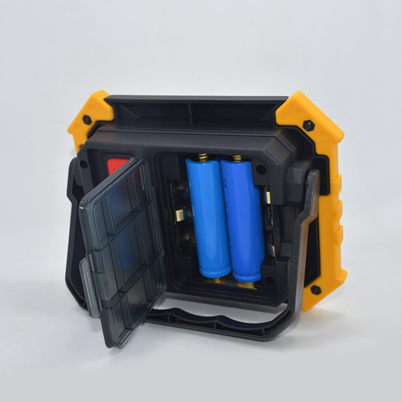 Wholesale COB rechargeable portable Searchlight three light source red blue flash LED flood light emergency lighting work light