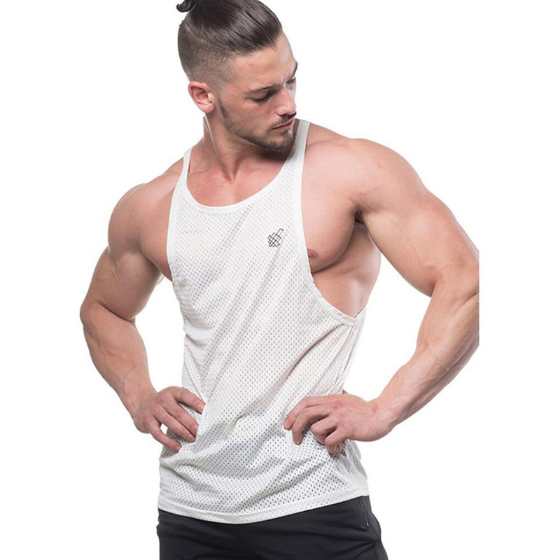 Fitness territory breathable sports vest men's summer new mesh quick-drying sweat vest fitness clothing a generation of hair