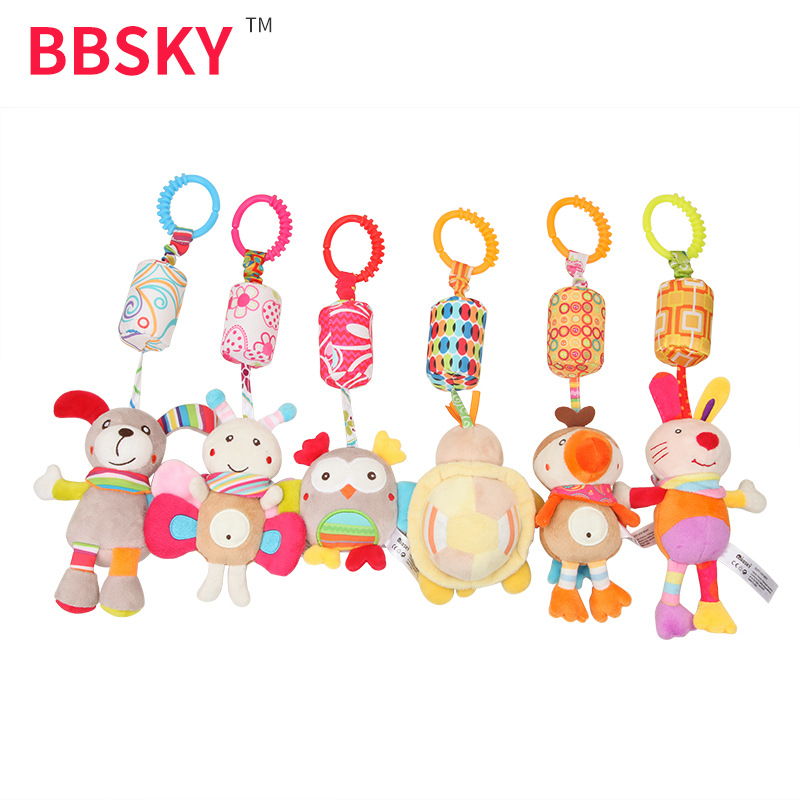 Baby wind chime baby stroller pendant rabbit bee bird owl dog pendant car hanging bed Bell toy wholesale