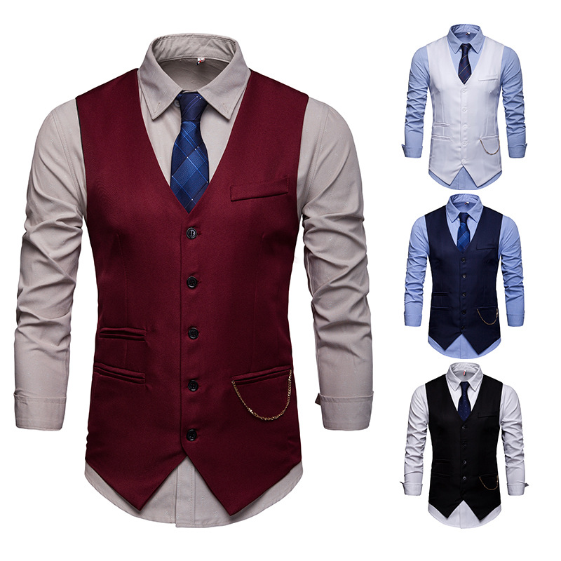European version of men's accessories with nightclub suit vest coat M53