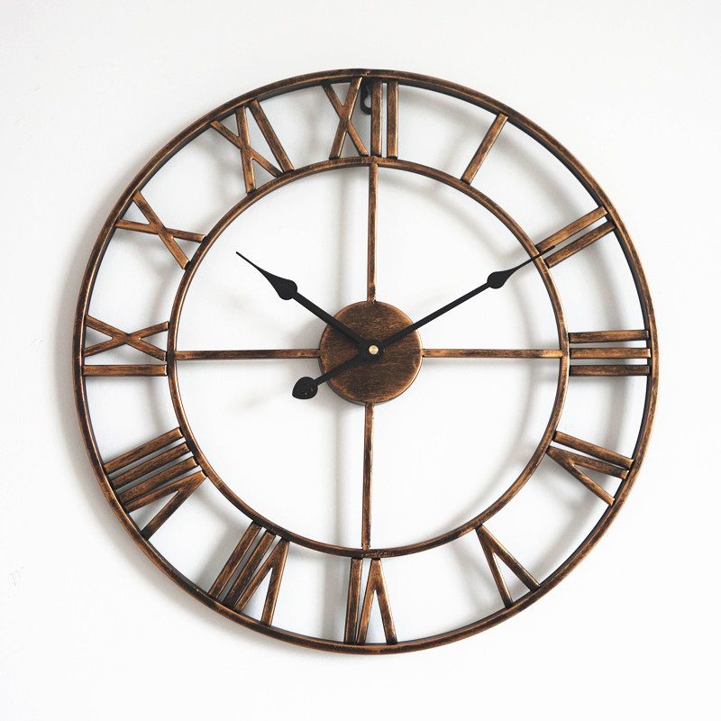 Amazon's recommended products, retro metal wall clock, personalized and creative living room decoration clock, drop shipping