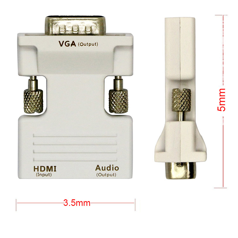 Factory direct hdmi female TO VGA male Adapter HDMI TO VGA converter hdmi adapter with audio