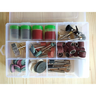 161PC Set of Electric Grinding Accessories Box, Transparent Box, Hanging Grinding Accessories Set, Polishing and Electric Grinding Accessories