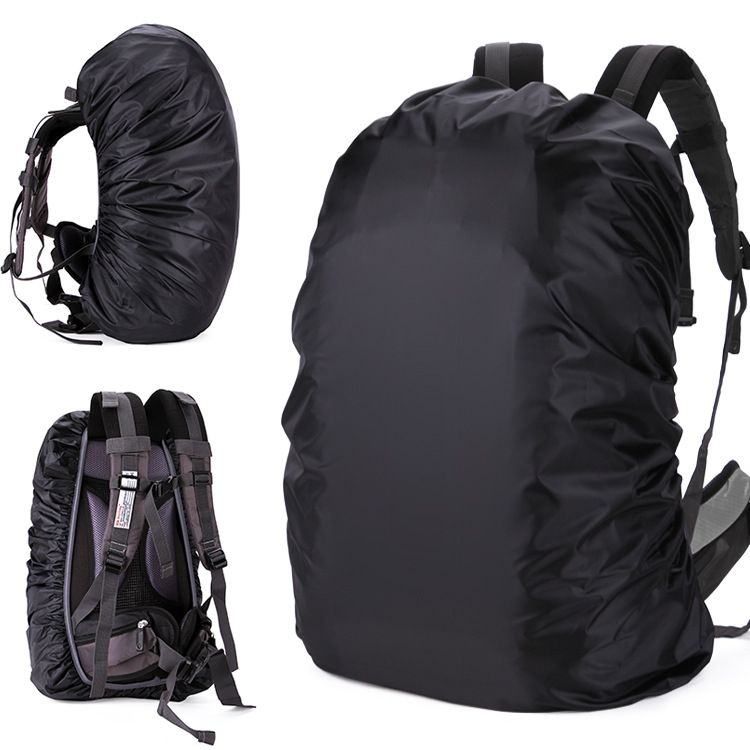 屋外登山防水バックパックレインカバー 20-80l 防塵カバーオックスフォード生地ダブルショルダーバックパック雨