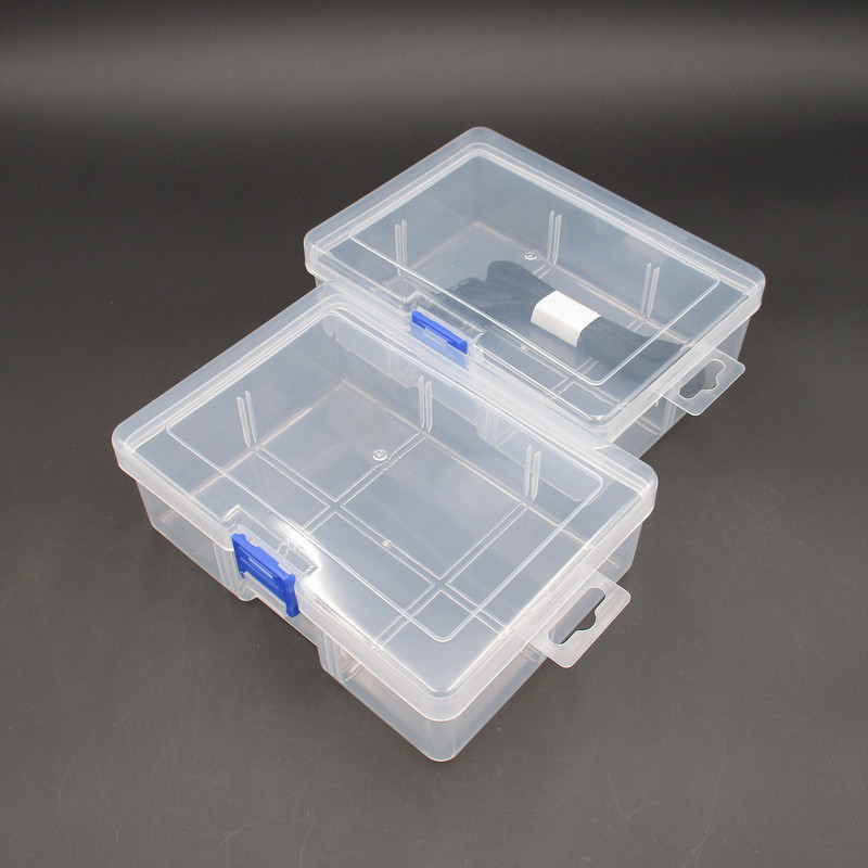 Large 6-compartment Transparent Plastic Box Quilt Holder Storage Finishing Inner Empty Box Lid Hardware Tool Finishing Box