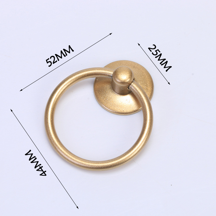 Antique drawer handle single hole handle wardrobe cabinet pull ring wooden box gift box handle factory direct supply