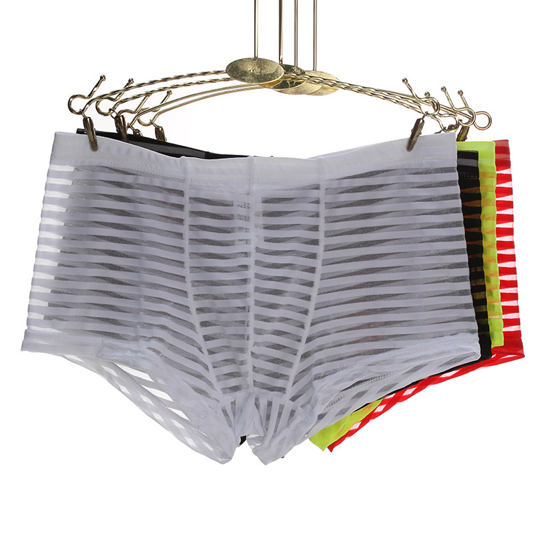 Junye Men's Mesh Transparent Boxers_voghion.com
