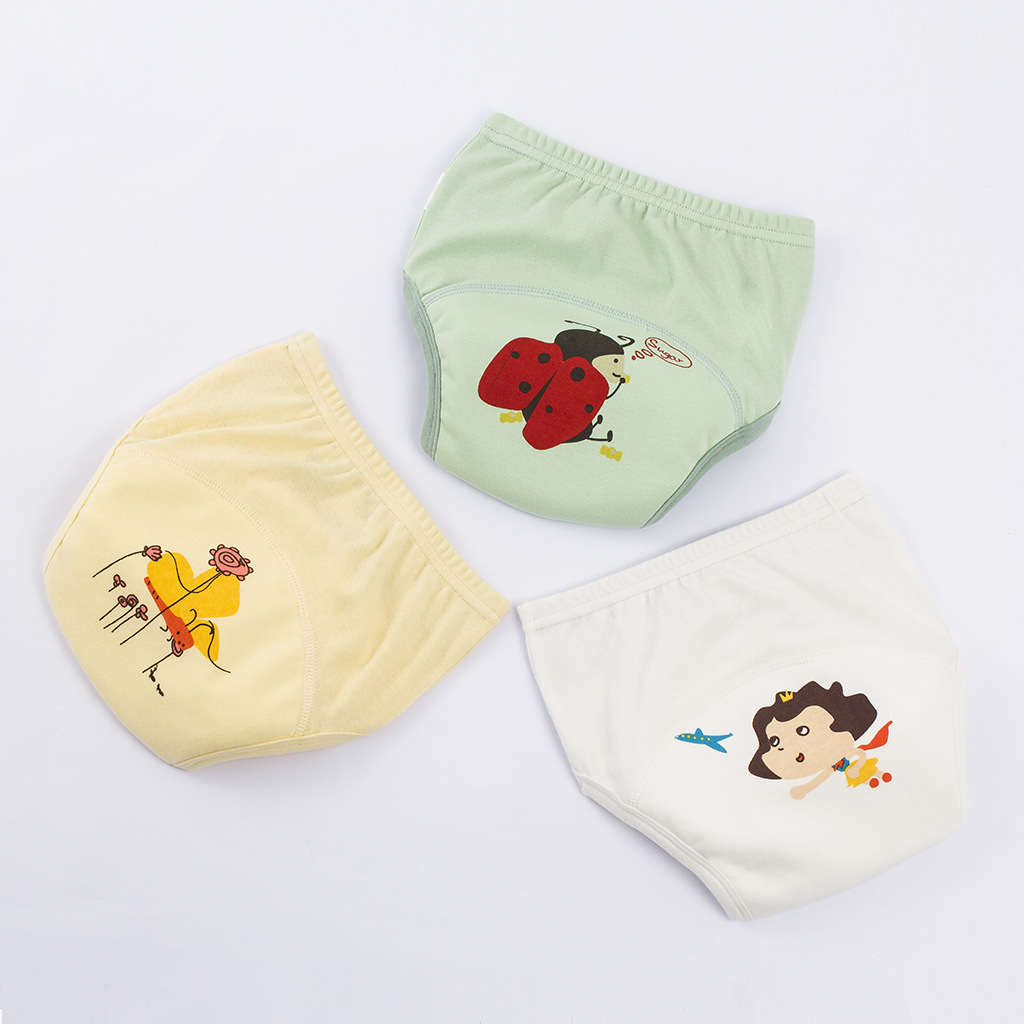 Baby training pants baby breathable practice pants children's urine-proof learning pants New washable diaper pants 122a