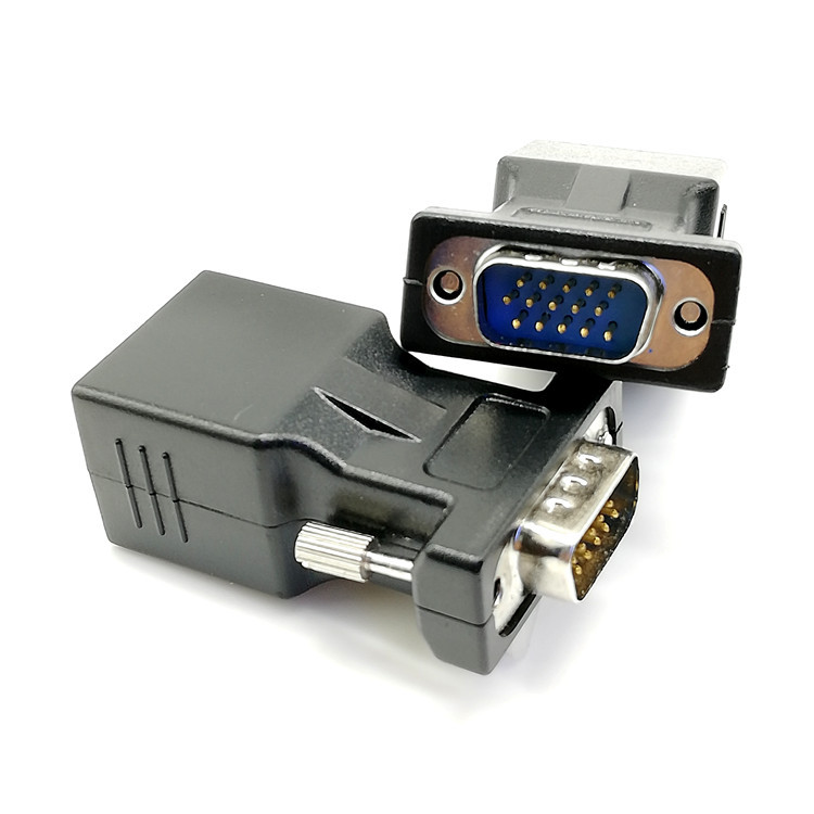 VGA to RJ45 adapter network cable to vga network cable connector display to network cable connector vga extender