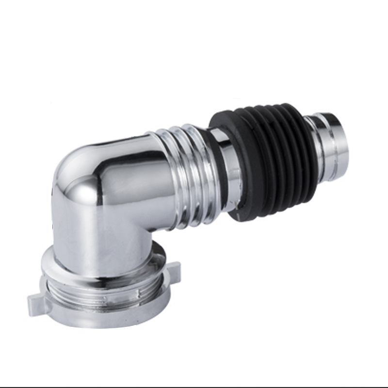 Washing machine connector ABS electroplating elbow connector with seal ring floor drain universal elbow straight joint Universal