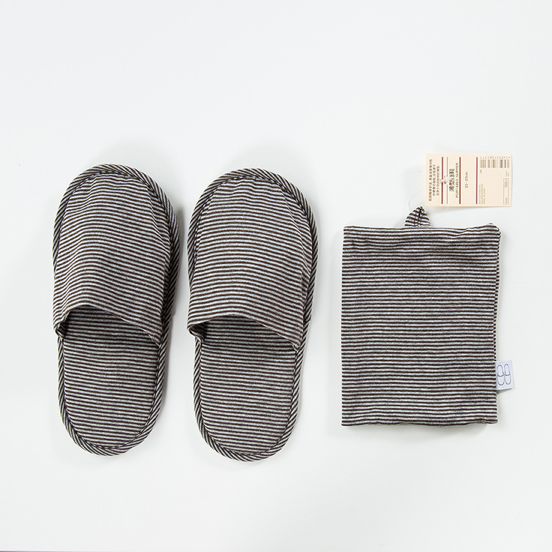 Non-printed slippers good portable slippers folding travel slippers airplane cotton hotel slippers couple Japanese style