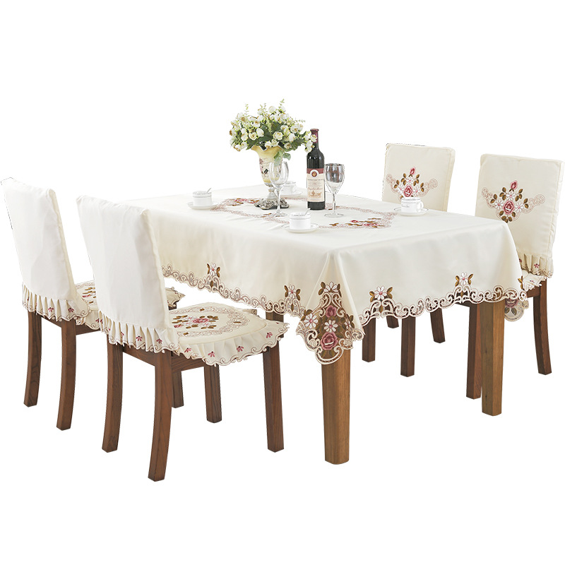 220 European embroidered table cloth chair cover fabric table flag decoration tea table cloth home tablecloth factory wholesale