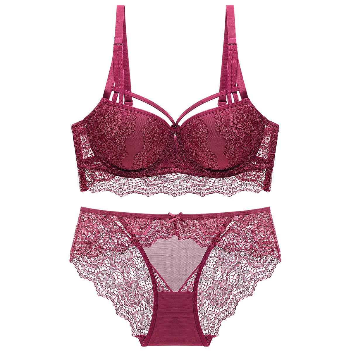 28890 European and American sexy lace push-up bra women's underwear girls' bra bra set 1824