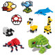 Creative puzzle children's toys DIY assembling 8MM micro diamond particle building blocks wholesale bulk 500