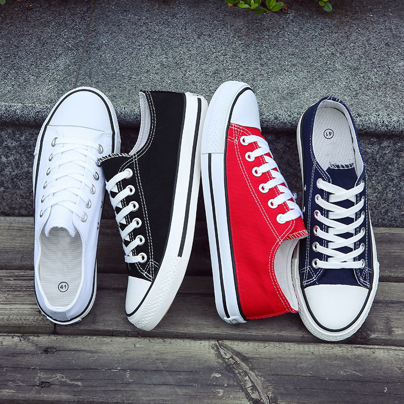 Factory direct new vulcanized shoes men's shoes couples student canvas shoes low Korean version of Joker casual shoes wholesale