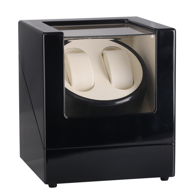 Spot wholesale black paint single head 2 automatic watch chain Shaker motor box electric rotating watch box