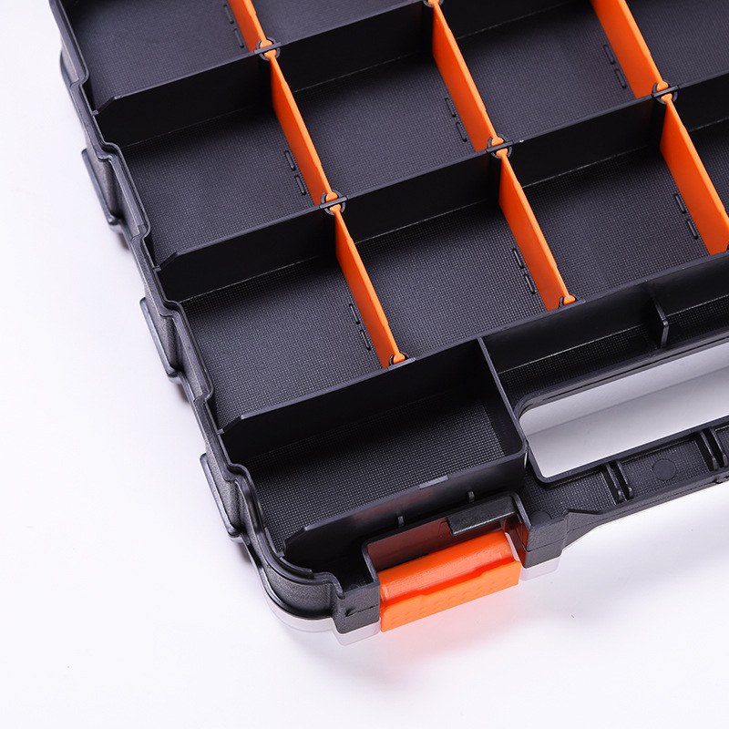 Double-sided portable plastic hardware tool accessories box electronic components sorting box parts Box storage box spot