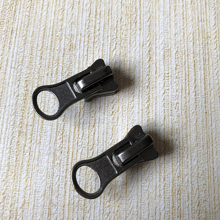 Spot No.5 black nickel disc pull-down pull pull head clothing leather jacket coat for No.5 resin zipper pull