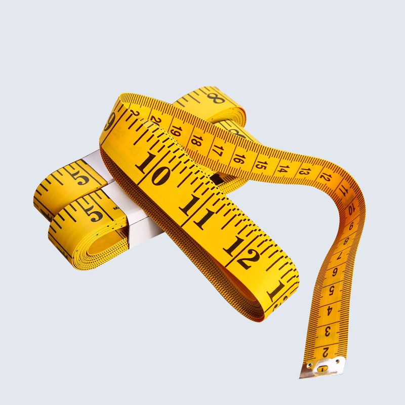 Spot yellow inch small soft ruler sewing measuring clothes Pvc plastic soft ruler portable tape measure 3 meters factory wholesale