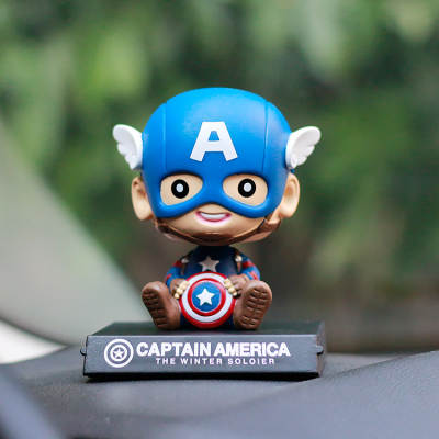 Cartoon Vinyl Car Ornaments Shake Head Doll Fanlian Hero Series Decorations South America Southeast Asia North America Sales