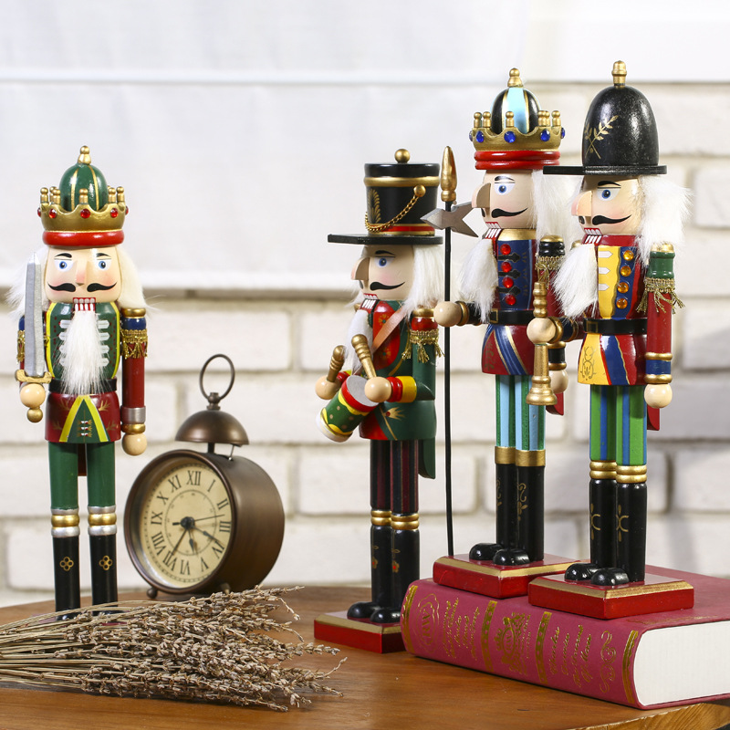 Factory direct 30cm Nutcracker puppet soldier decoration creative decoration gift spot