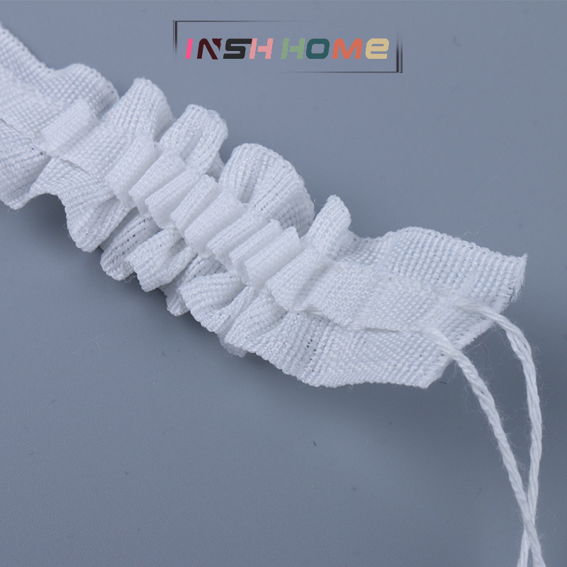 Factory supply curtain head shading cloth 2-wire draw belt (80 m) window screen Korean pleated cloth belt spot
