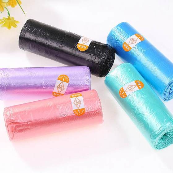 Household Thickened Garbage Bag Vests Portable Garbage Convenient Bag Environmental Protection Tasteless Disposable Plastic Bag 30