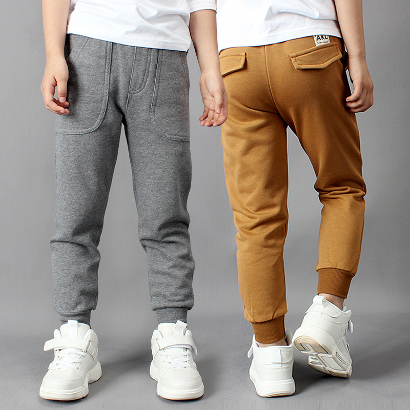 Spring and Autumn 2024 New Korean Style Boys' Sports Pants Large Children's Pure Cotton Casual Anti-mosquito Trousers Children's Pants