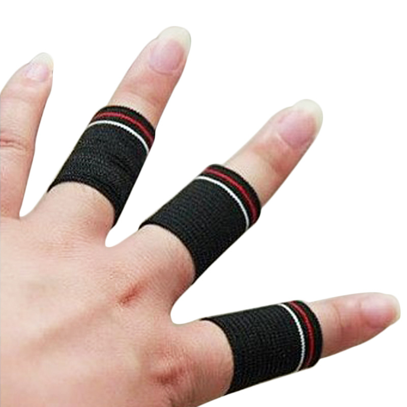 运动尼龙针织透气护手指套 篮球运动护指 弹力护指关节套厂家供应