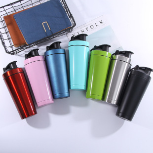 Factory wholesale double stainless steel thermos cup 26oz fitness protein powder shake Cup multifunctional sports water Cup