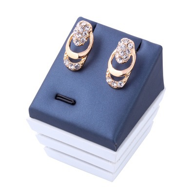 European and American fashion exaggerated crystal jewelry bride necklace earrings four-piece set AliExpress boutique jewelry wholesale