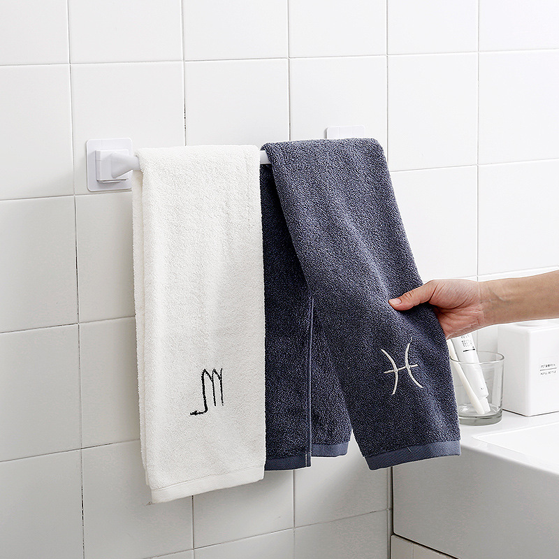 Toilet paper holder without drilling bathroom shower towel rack kitchen rag rod multi-function suction cup towel holder single rod