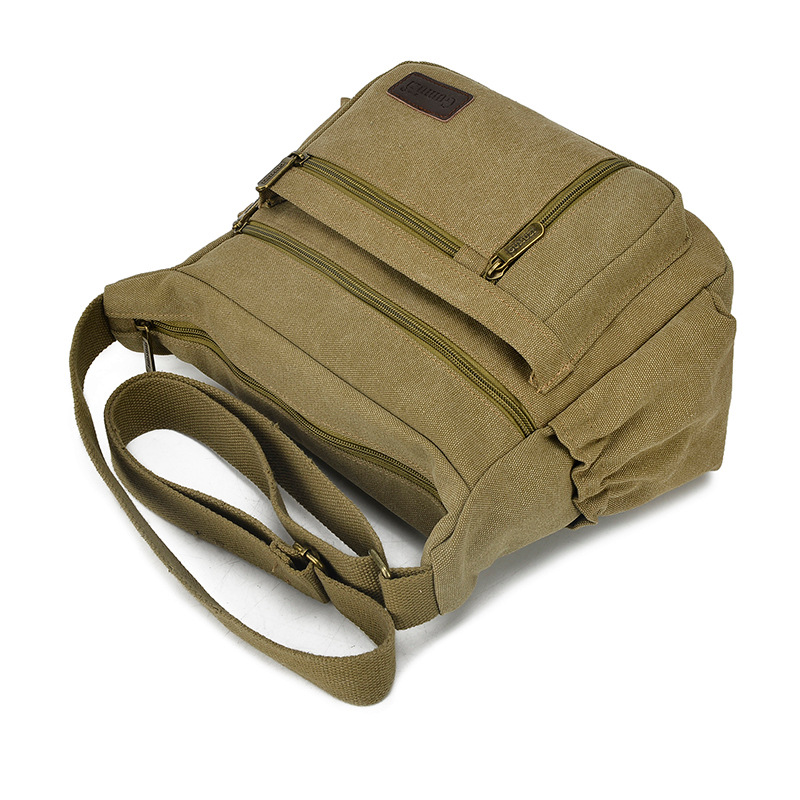 Canvas Bag Men's Crossbody Bag Robust Canvas Bag Men's Bag Large Capacity Kits
