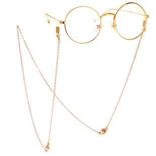 Fashion chain gold pearl glasses chain reading glasses anti-lost chain AliExpress Amazon ebay