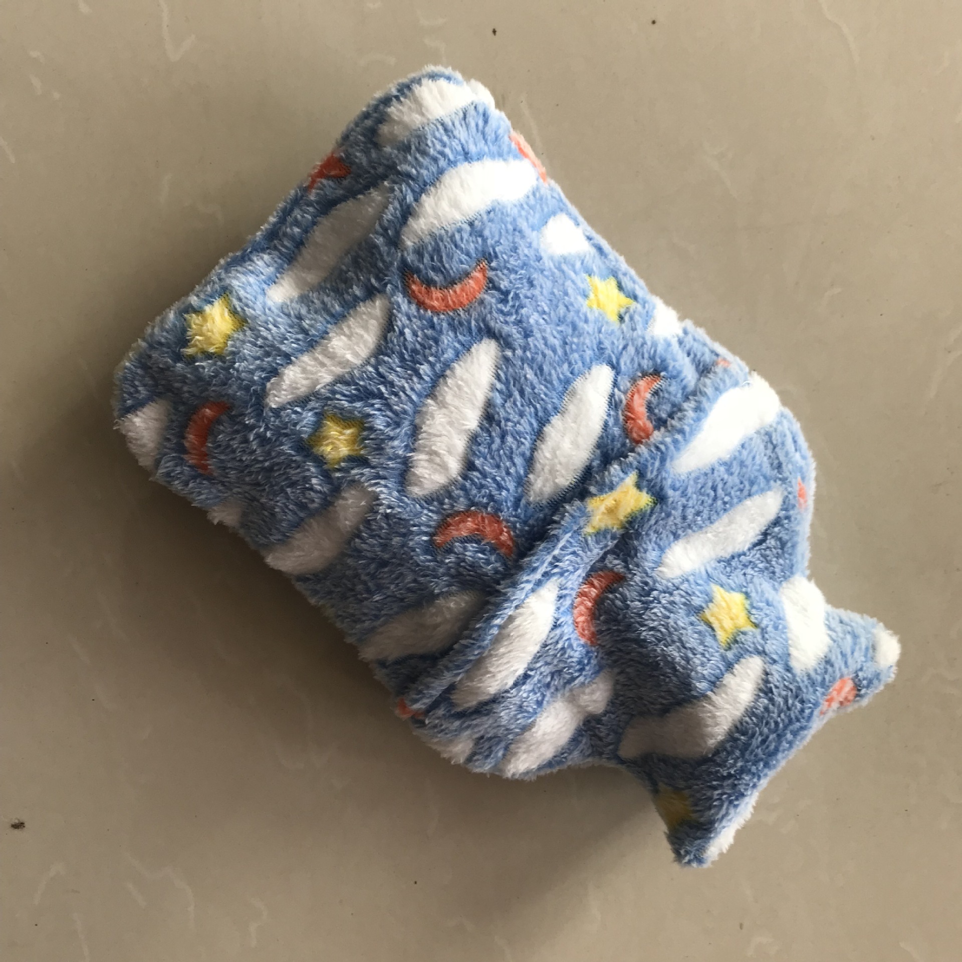 Foreign trade export 1000ml square hot water bag coral fleece cover medium cloth cover water-filled hot water bag flannel bag super soft