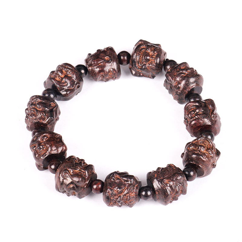 Car pendant agarwood arhat buddha beads safety talisman car gear beads high-end car decoration car interior decoration