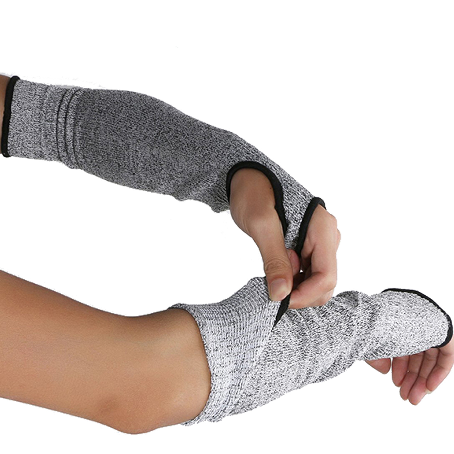Factory Direct supply anti-cut Level 5 arm guard anti-cut hppe anti-puncture anti-cutting steel wire wrist guard + sleeve wear-resistant wholesale