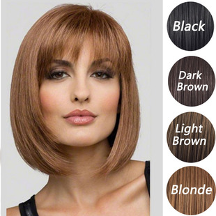 AliExpress hot European and American WIG short hair bangs WIG manufacturers wholesale AMAZON Supply COS WIG