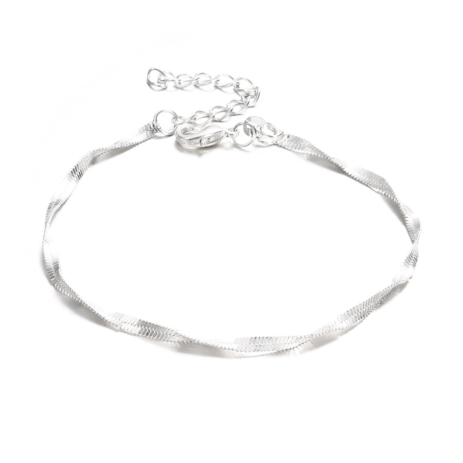 Europe and the United States foreign trade new jewelry cross-border Fashion Street simple thin chain anklets
