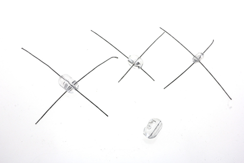 Transparent Luminous Cross Beads Blocking Beads Smart Beans European-style Library Fishing Turnaround Fishing Beads Fishing Bait Float Blocking Beans