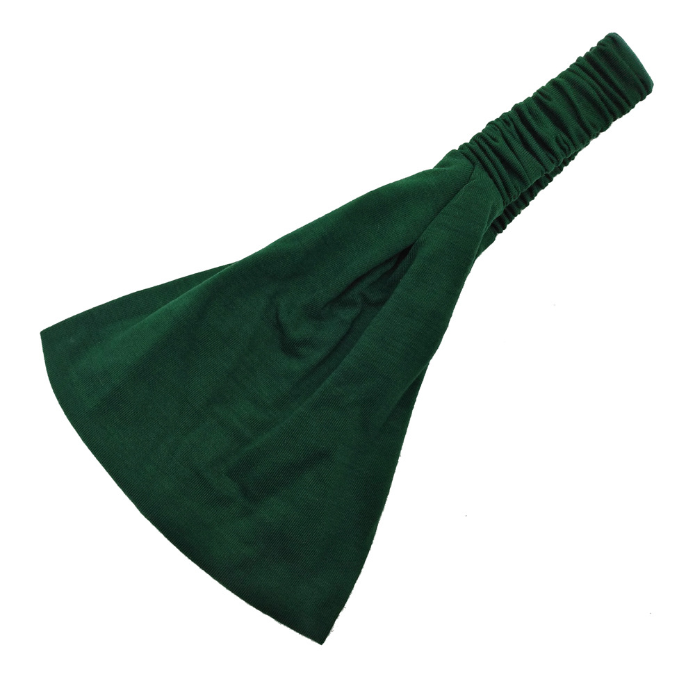 CR47 new fashion sports headband women's fitness sweat-absorbent wide-brimmed headscarf non-slip yoga running hair band